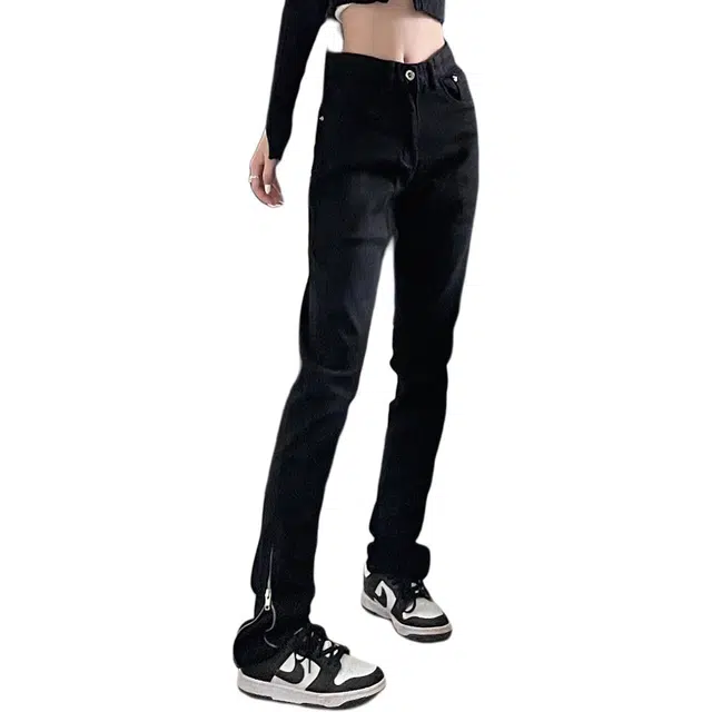 虫小绿 美式风格多样设计感长裤牛仔裤 男女同款