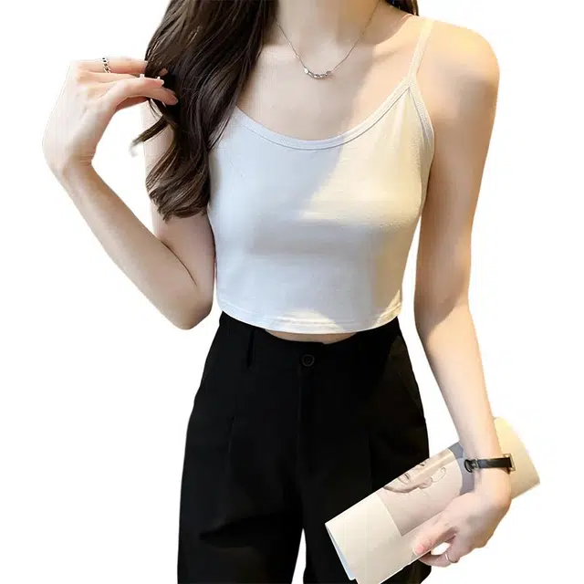 善己 休闲百搭小个子辣妹细吊带背心 女款