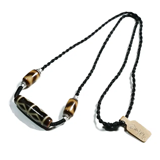 【财源滚滚都有路】 玉临门 时来运转 藏式复古天珠毛衣链 诸事顺利 好事花生#好运 玛瑙 项链 男女同款情侣款