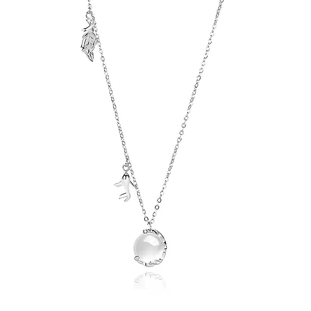 【高品质】 克兰茜 精致简约气质清新甜美小众设计高级感 时尚温柔大方轻奢女友日常百搭通勤风 精美礼盒 可调节锁骨链 好运 铜 项链 女款