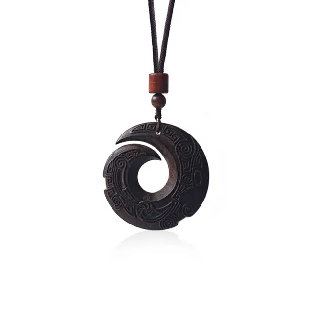 周帝王 时来运转平安喜乐学业有成 文玩小众轻奢国风古风民族风 #好运 檀木 项链 男女同款情侣款