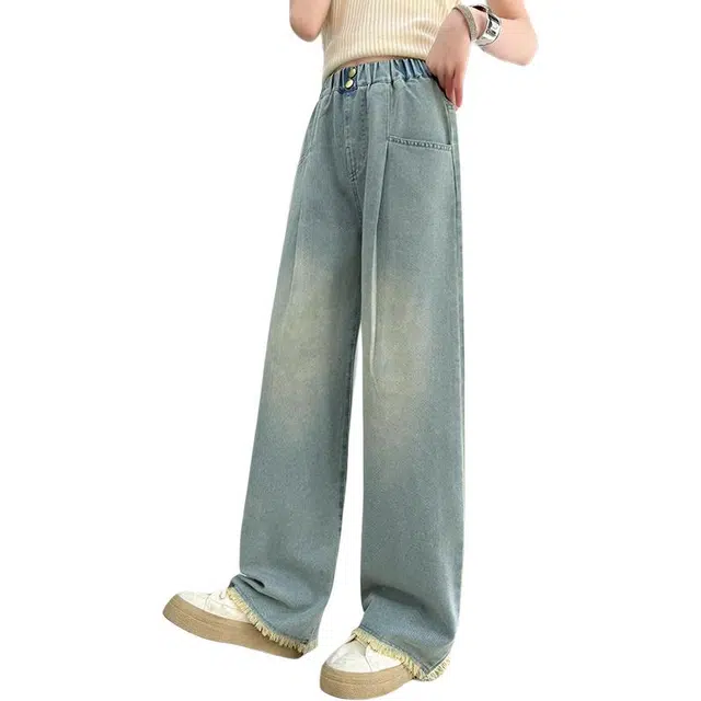 泰迪珍藏长裤 潮流时髦百搭舒适亲肤 蓝色 中小童