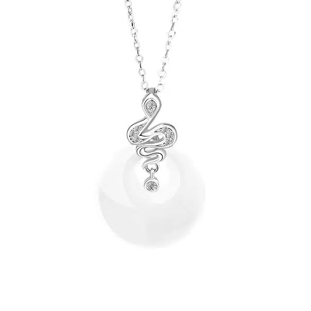 聆听花开 献瑞平安扣 好运国风百搭旗袍优雅气质高级感 玉髓 玉石项链 男女同款情侣款