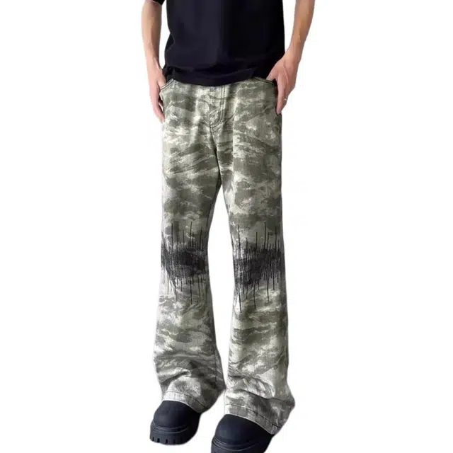 拾个壹先生 美式复古工装风宽松百搭通勤直筒牛仔裤 男女同款