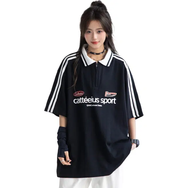 WHAZLAB jerseyfitvintagePolo