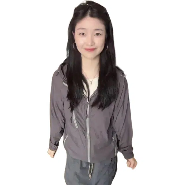 徐百货 美式高级感轻量薄款穿搭长袖连帽外套潮流休闲透气运动撞色百搭夏季防晒服 男女同款