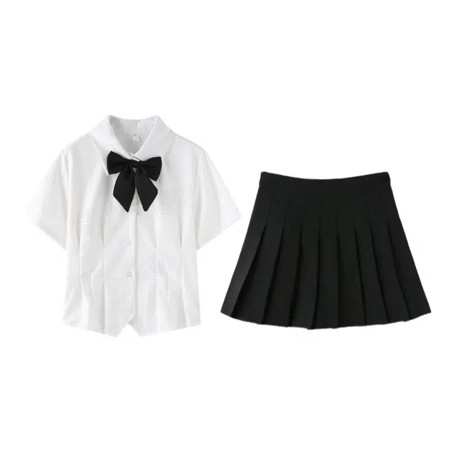 怪力萝莉 修身显瘦衬衫裙装套装 女款