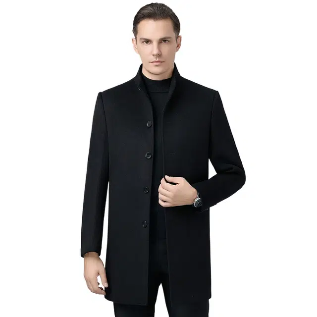 Devanro Wool Coat Black