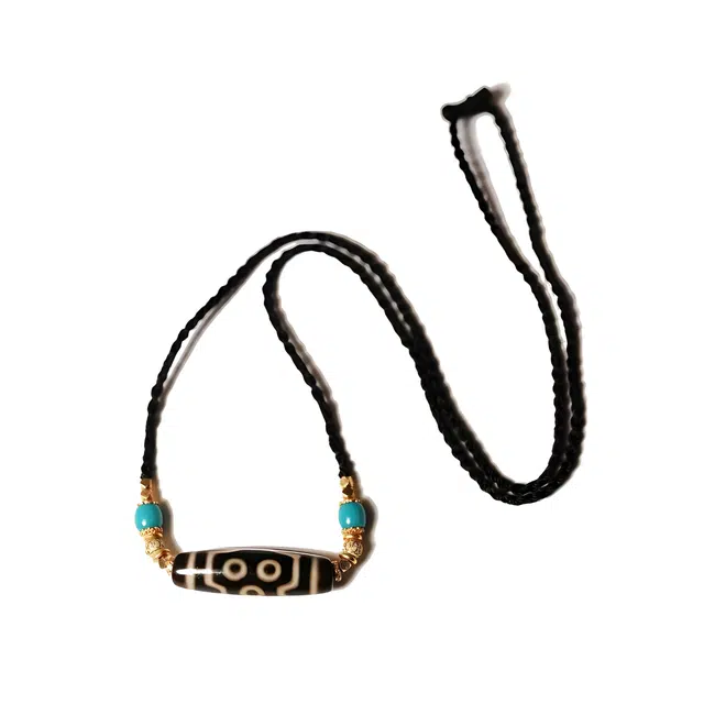 【财源滚滚都有路】 玉临门 时来运转 藏式复古虎牙天珠毛衣链 诸事顺利  好事花生#好运 玛瑙 项链 男女同款情侣款