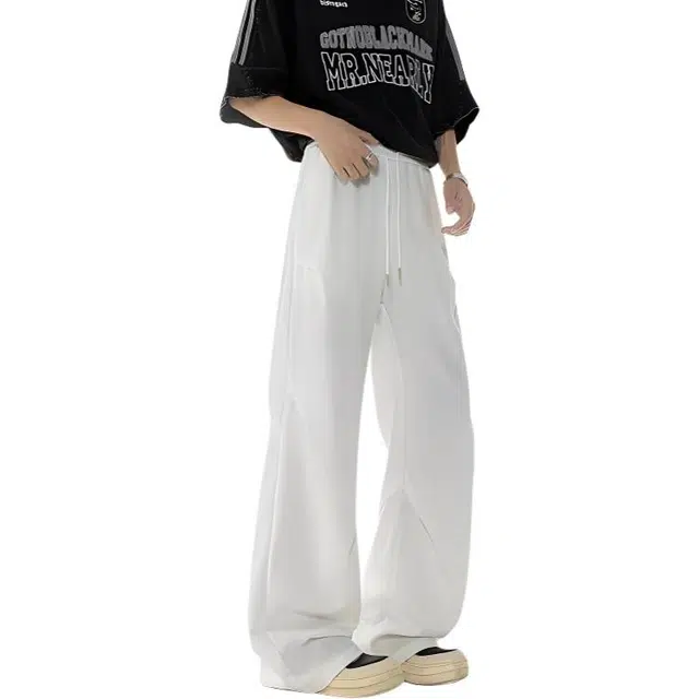 哲源 美式高街潮牌薄款凉感透气百搭宽松褶皱设计感伞兵裤直筒高级感休闲裤 男女同款