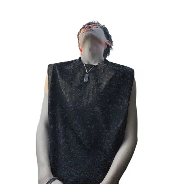 佐菲利 休闲运动坎肩宽松简约无袖背心 男款