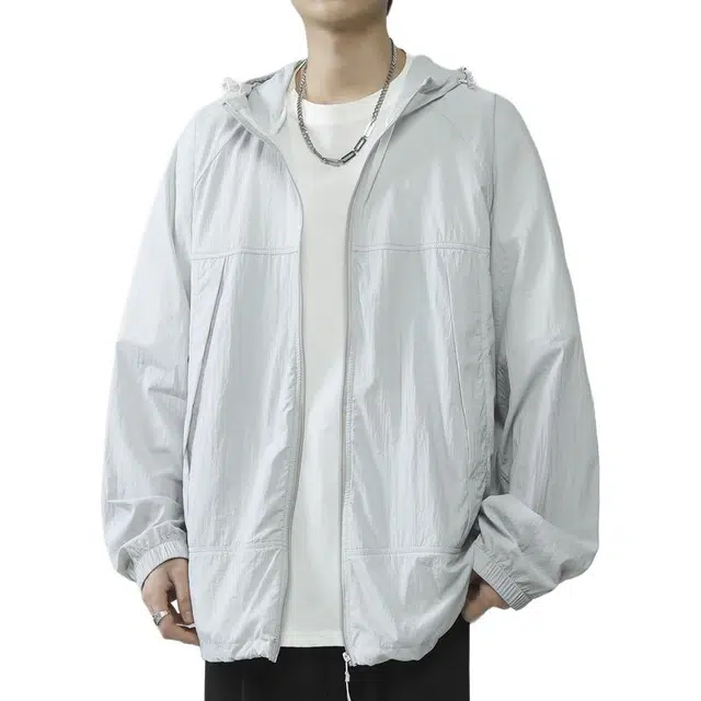 左岸 宽松轻薄款防紫外线凉感户外运动防晒服 男款