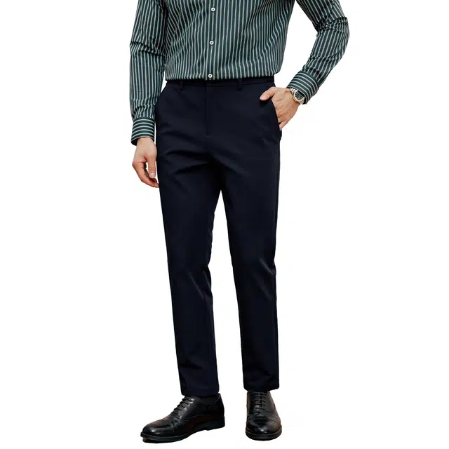 丹宁哲学 科技纳米抗皱工艺商务修身休闲裤 男款