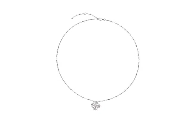 克拉日记 幸运草锁骨链 小众设计感高级感 锆石 项链 女款 礼盒装