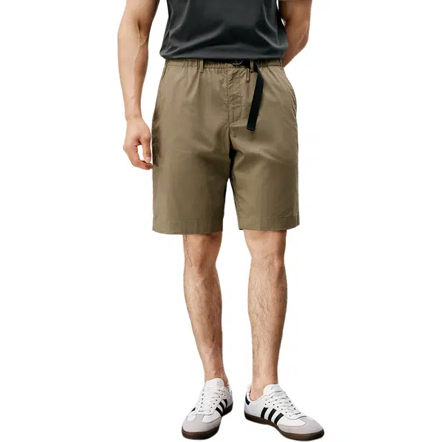 丹宁哲学 高档抗皱纯色中腰休闲短裤 男款