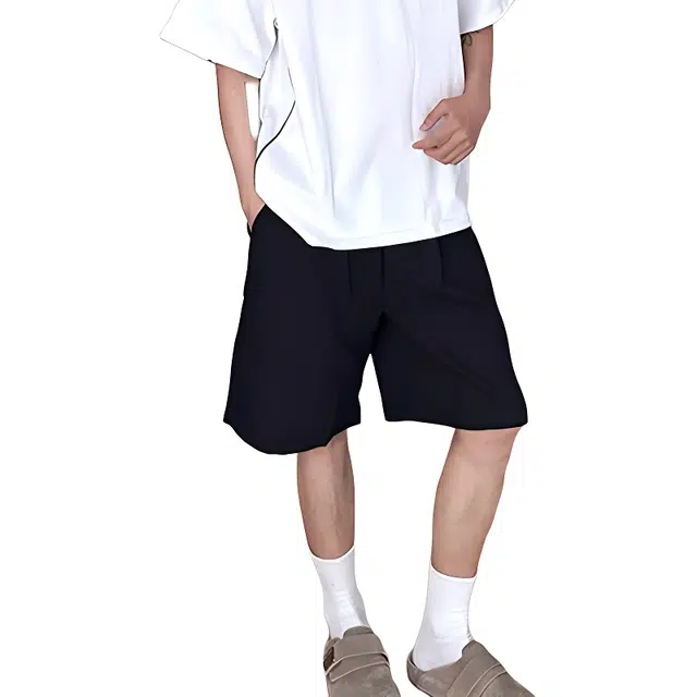 单爵 冰丝速干薄款直筒裤子美式运动五分裤夏季休闲短裤 男女同款