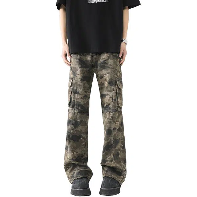 宝米卡 直筒舒适百搭牛仔裤 男女同款