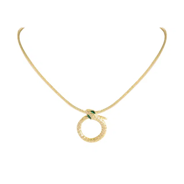 DREAM PARTY Silver Snake Series Necklace