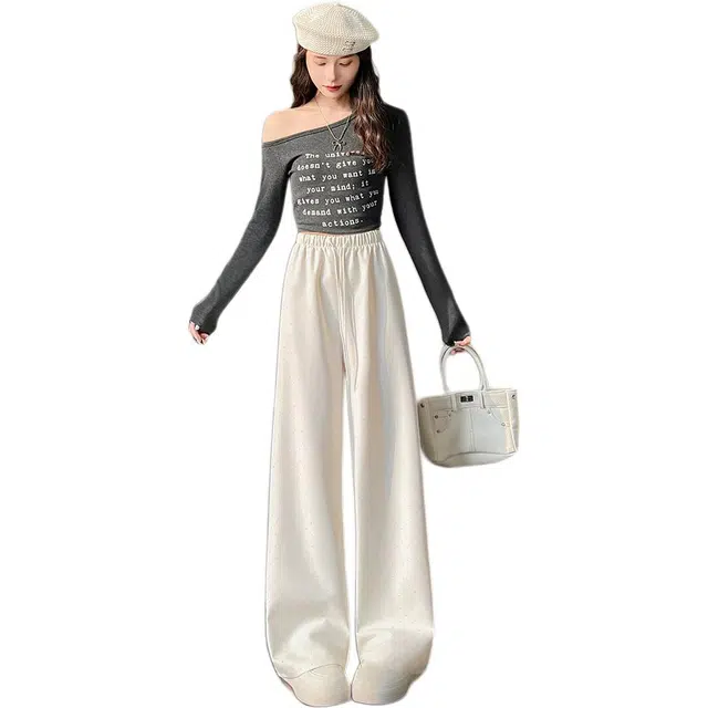 黛尔佳人 通勤简约舒适时尚休闲裤 女款