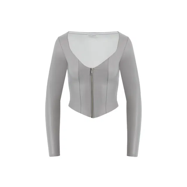 NAKED WARDROBE LEATHER ENERGY TOP