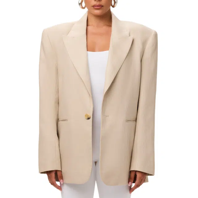 NAKED WARDROBE Suited Blazer Linen