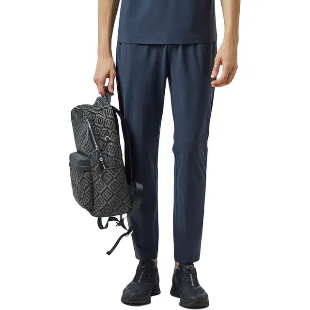 迪柯尼 纯色中腰直筒型休闲裤 男款