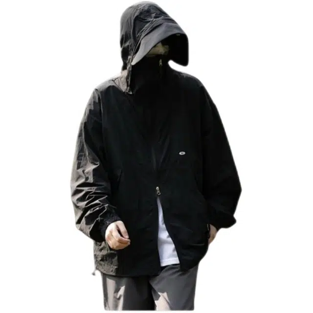 木木兔 透气休闲运动高端轻薄款简约轻便韩版小众防晒服 男款