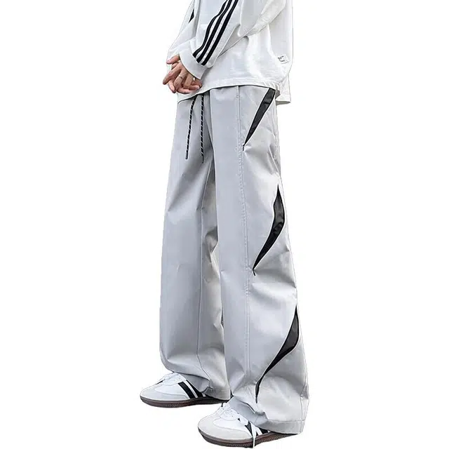 佑麟 速干夏季拼接设计感网眼透气裤子美式伞兵工装裤休闲裤 男女同款