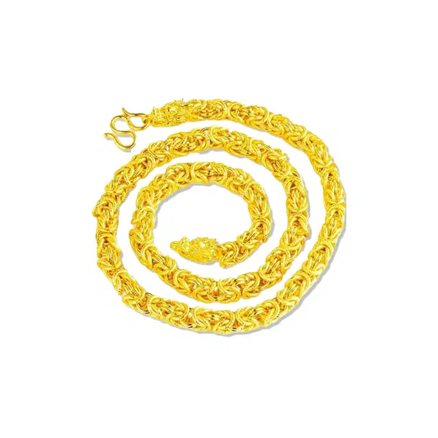 重庆金店 霸气龙头 简约大方精致 轻奢时尚创意设计国潮新中式嘻哈街头 合金 项链 男女同款情侣款