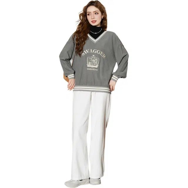 法文箱子 休闲舒适简约卫衣 女款