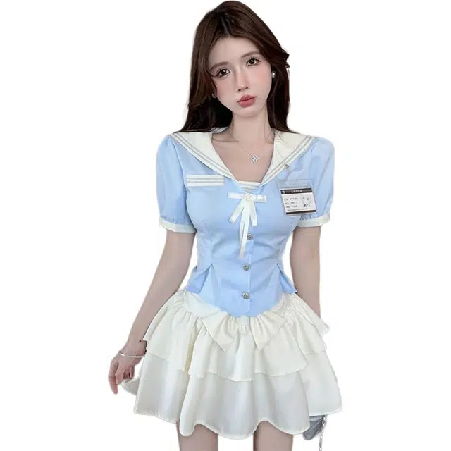 思蓓儿 休闲百搭通勤时尚裙装套装 女款