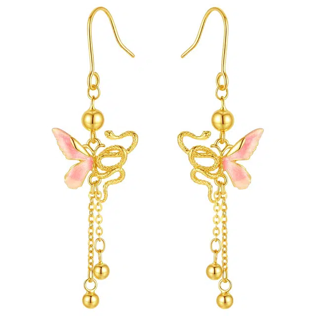 D.Get Zodiac Snake Butterfly Pendant Necklace