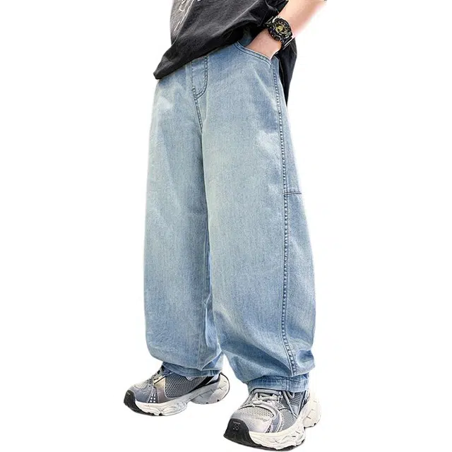 泰迪珍藏长裤 时尚洋气百搭 蓝色 中小童