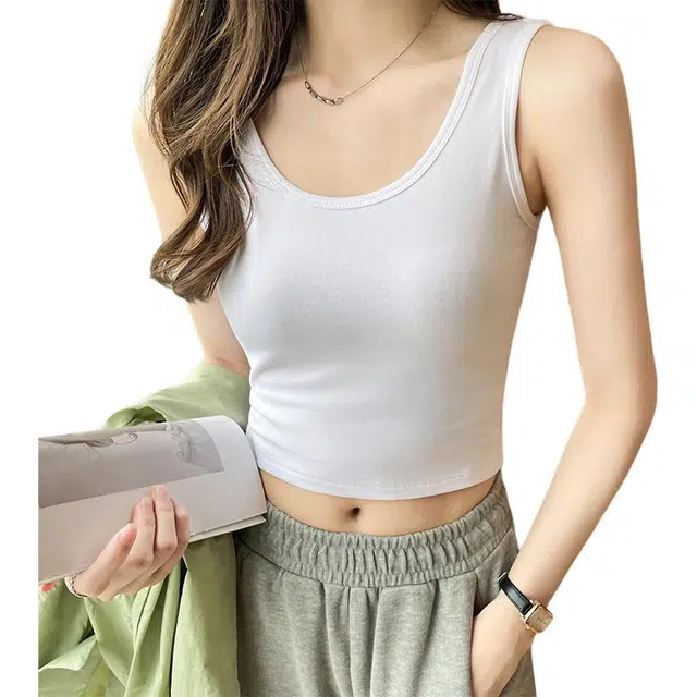善己 吊带内搭美背短款法式外穿背心 女款