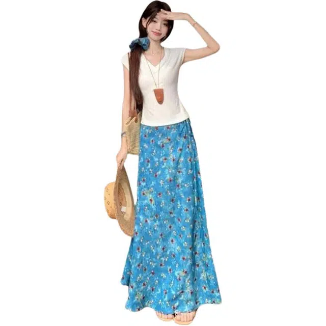 哒头下雨不愁 百搭优雅通勤休闲长裙 女款