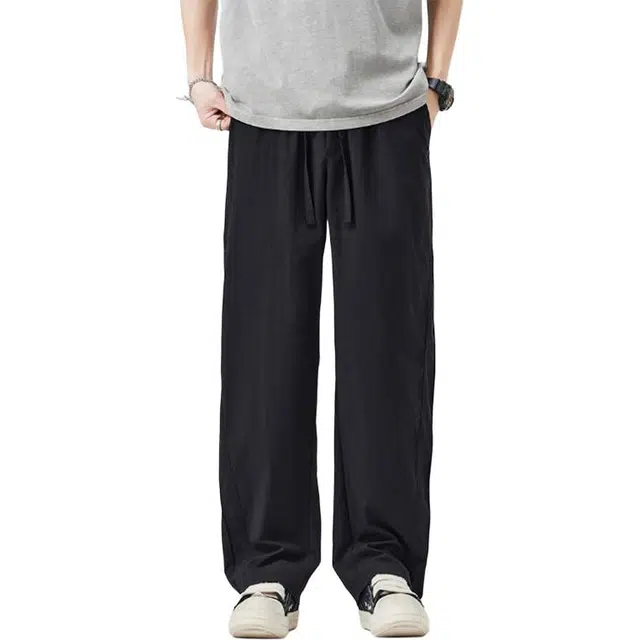 隐狼世家 美式潮牌工装裤子直筒合身运动裤速干阔腿休闲裤 男款