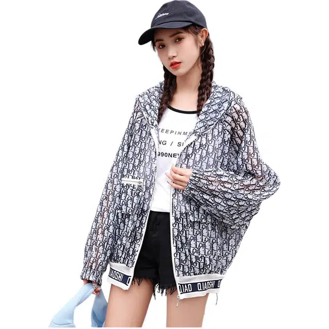 缪斯的诱惑 防晒衣夏季海边度假防紫外线长袖中长款超仙轻熟上衣服截短外套 女款