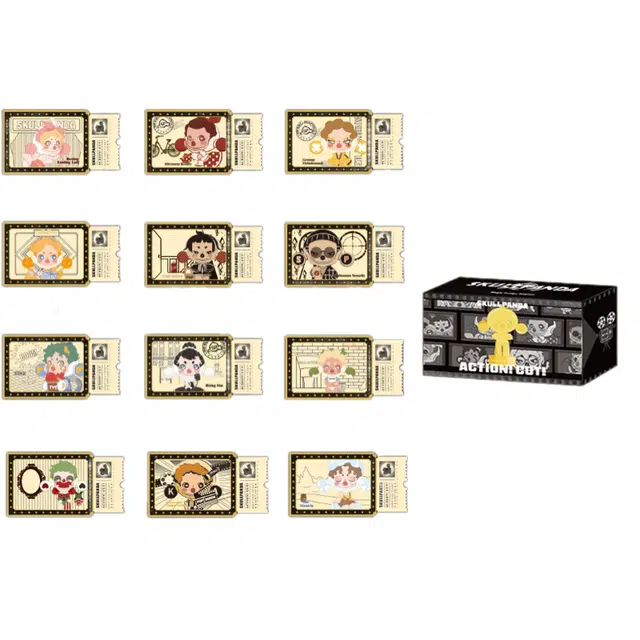 POP MART SKULLPANDA Life Drama Series Fridge Magnet Blind Box