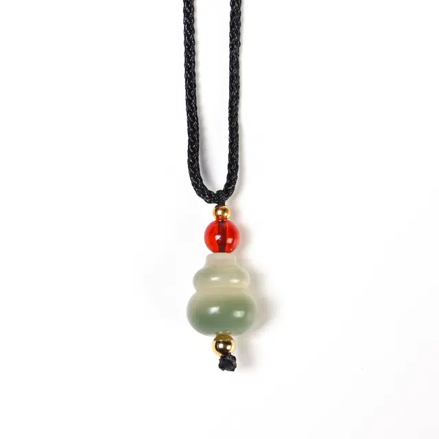 素于 【福禄双全】新中式文玩精致简约百搭挂件 招财纳福 好运莲莲 节节高升 平安喜乐转运葫芦珠 菩提根 项链 男女同款情侣款