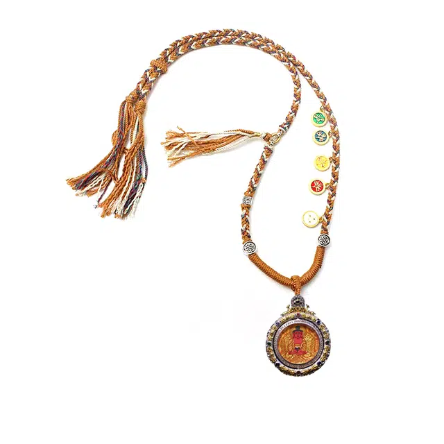 玉临门 金山银山全都有 藏式八大守护神 招财转运个性 合金 项链 男女同款情侣款