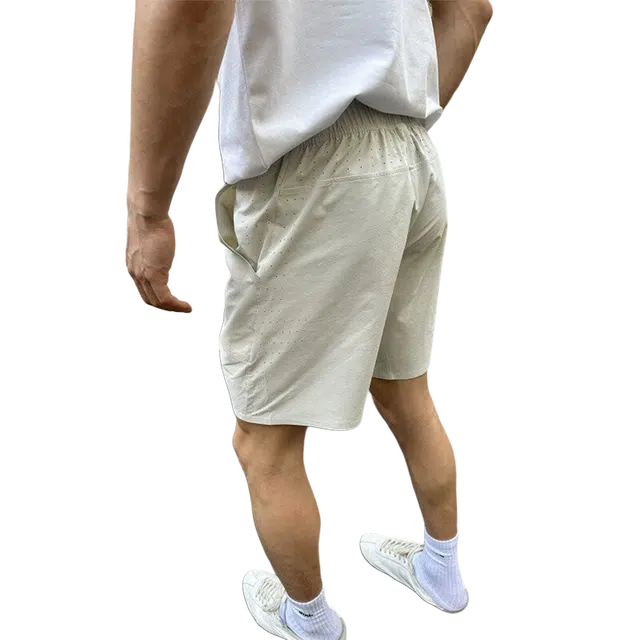 佑麟 美式凉感速干短裤男款夏季薄款透气运动裤子户外沙滩防水四五分裤休闲 男女同款