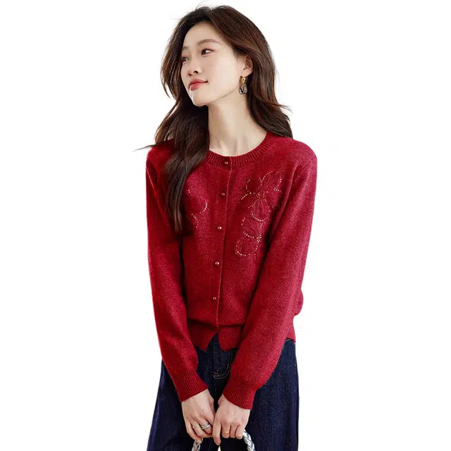 曲韩 长袖简约舒适针织衫 女款