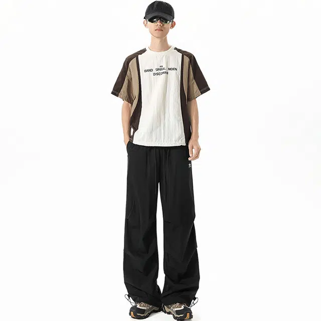 佐菲利 美式机能伞兵潮牌高街褶皱设计感长裤户外速干登山裤夏季休闲裤 男女同款