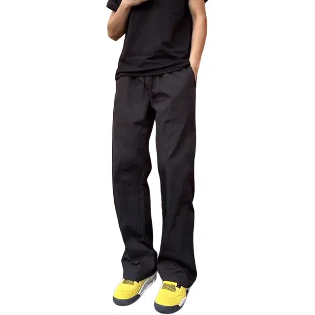 加荣 美式薄款修身夏季潮牌复古百搭舒适休闲裤 男女同款