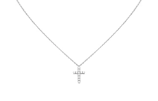 Cartier Cross Pendant Necklace Silver
