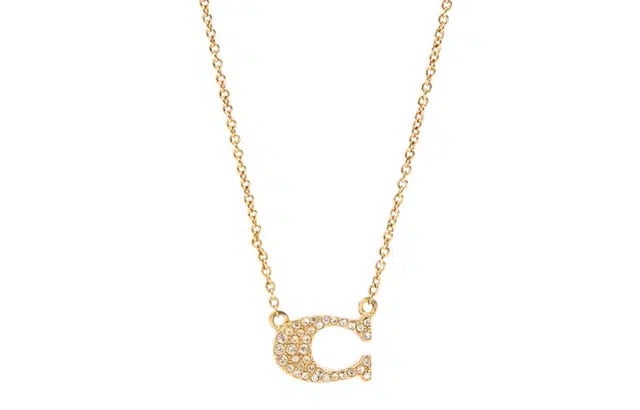 COACH Pave Signature Necklace