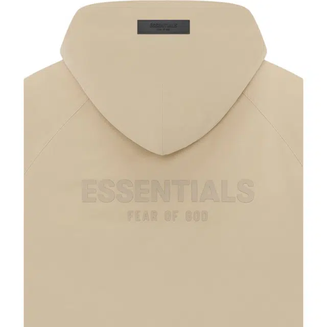 Fear of God Essentials SS23 Drop2 Essentials Fullzip Jacket Sand Logo