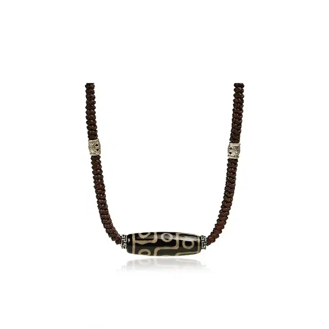 玉临门 国潮藏传老天珠 招财转运 玛瑙 玉石项链 男女同款情侣款