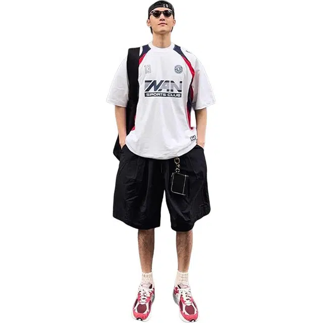 单爵 速干裤子潮牌运动外穿高级感休闲短裤 男女同款