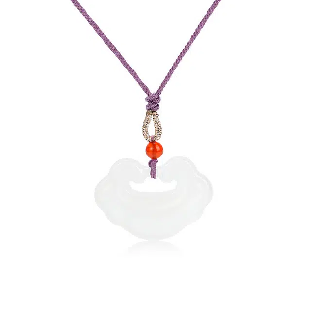 匠锁心玉 冰透水润平安锁 新中式 国潮国风 小众设计 轻奢高级 平安纳福 古风温婉 转运 守护 玉髓 项链 女款